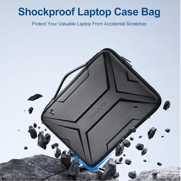15-16 inch Laptop Hard Case, Waterproof Shockproof for MacBook HP Dell - Picture 5 of 12